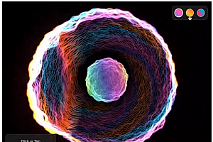 Three.js 冲击波和主题的粒子可视化