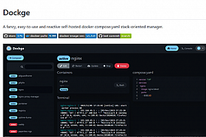 Dockge是一款基于Web的Docker管理工具