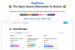 AppFlowy 就是一个开源的团队协作工具