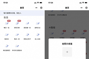 全新AI工具小程序源码 全开源