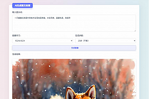 适用于彩虹工具箱程序的AI生成图文绘画插件工具