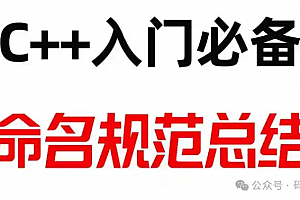 谷歌 C++ 代码编写规范中的命名要求