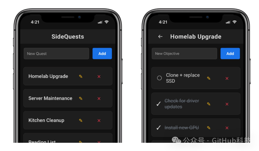 SideQuests是一个待办事项应用-1 SideQuests是一个待办事项应用