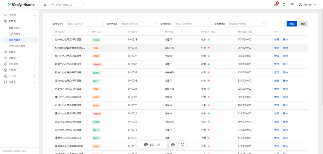 腾讯开源力作!一套免费美观、开箱即用、可扩展的企业级中后台项目管理模板-6 腾讯开源力作!一套免费美观、开箱即用、可扩展的企业级中后台项目管理模板