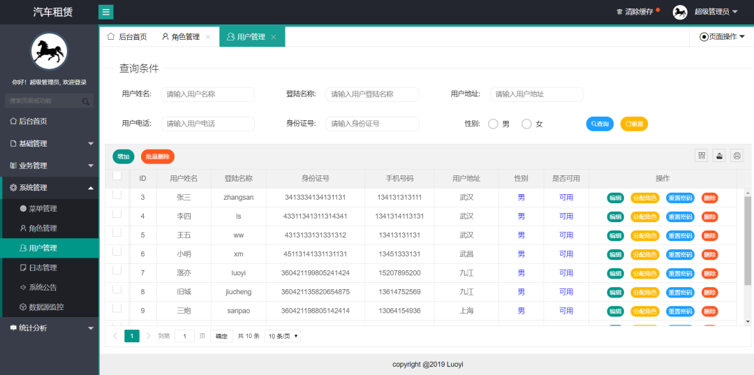 一个基于 Java 开源、功能齐全的汽车租赁系统!-4 一个基于 Java 开源、功能齐全的汽车租赁系统!