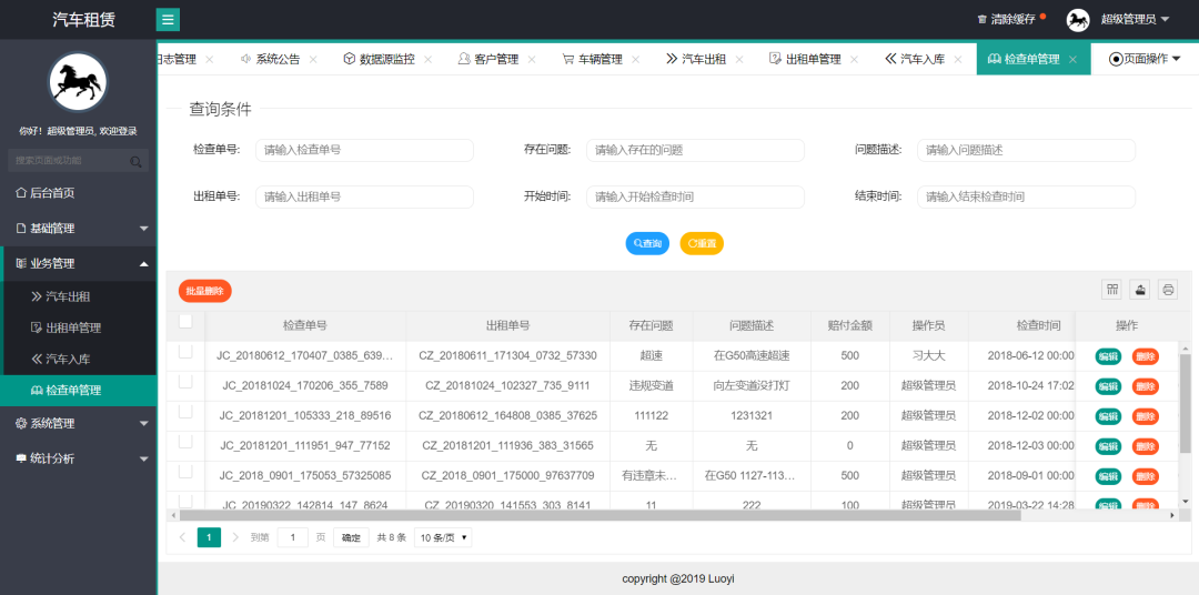 一个基于 Java 开源、功能齐全的汽车租赁系统!-9 一个基于 Java 开源、功能齐全的汽车租赁系统!