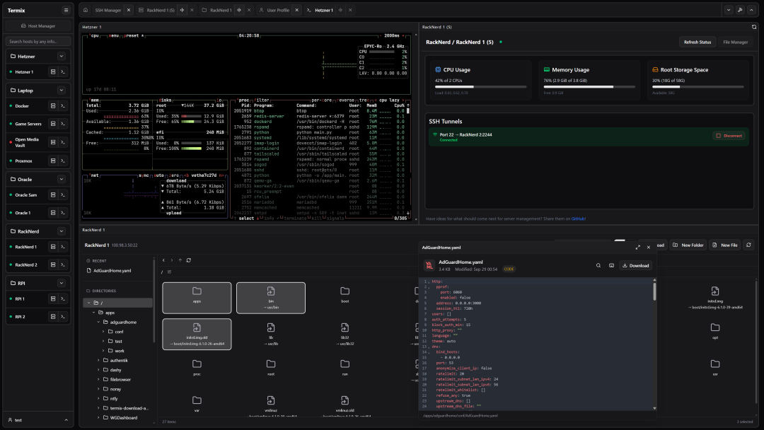 一个开源、永久免费、自托管的一体化服务器管理平台-3 一个开源、永久免费、自托管的一体化服务器管理平台