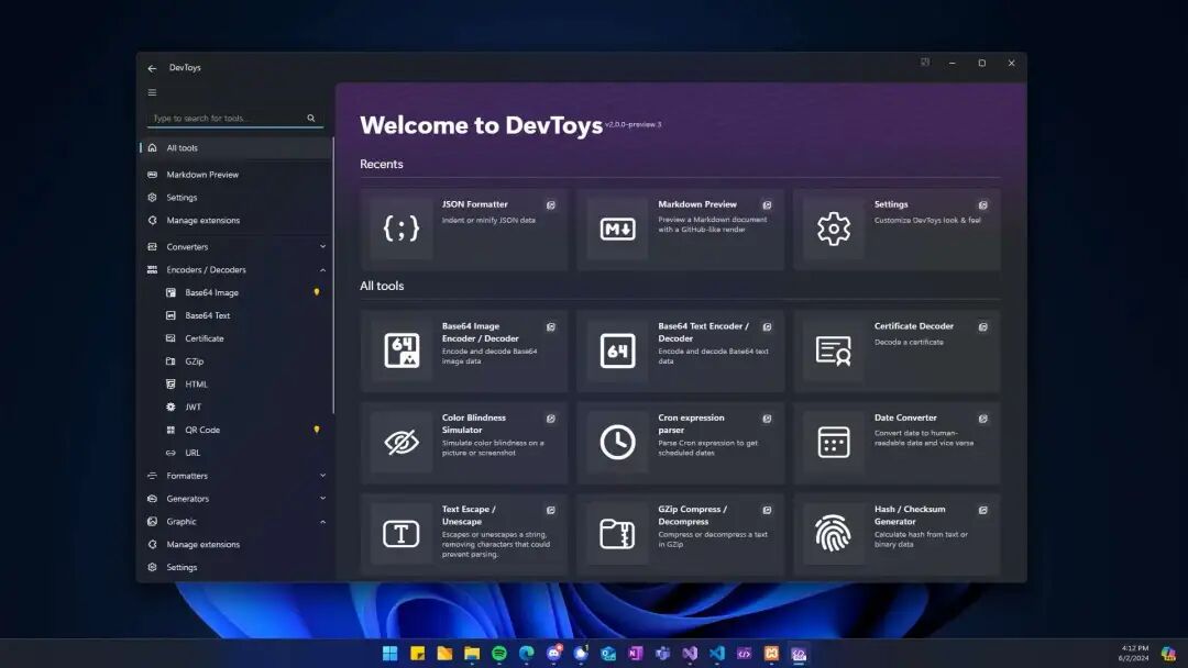 开发者的瑞士军刀,一款完全开源免费、功能齐全的 Windows 开发者工具箱!!!-2 开发者的瑞士军刀,一款完全开源免费、功能齐全的 Windows 开发者工具箱!!!