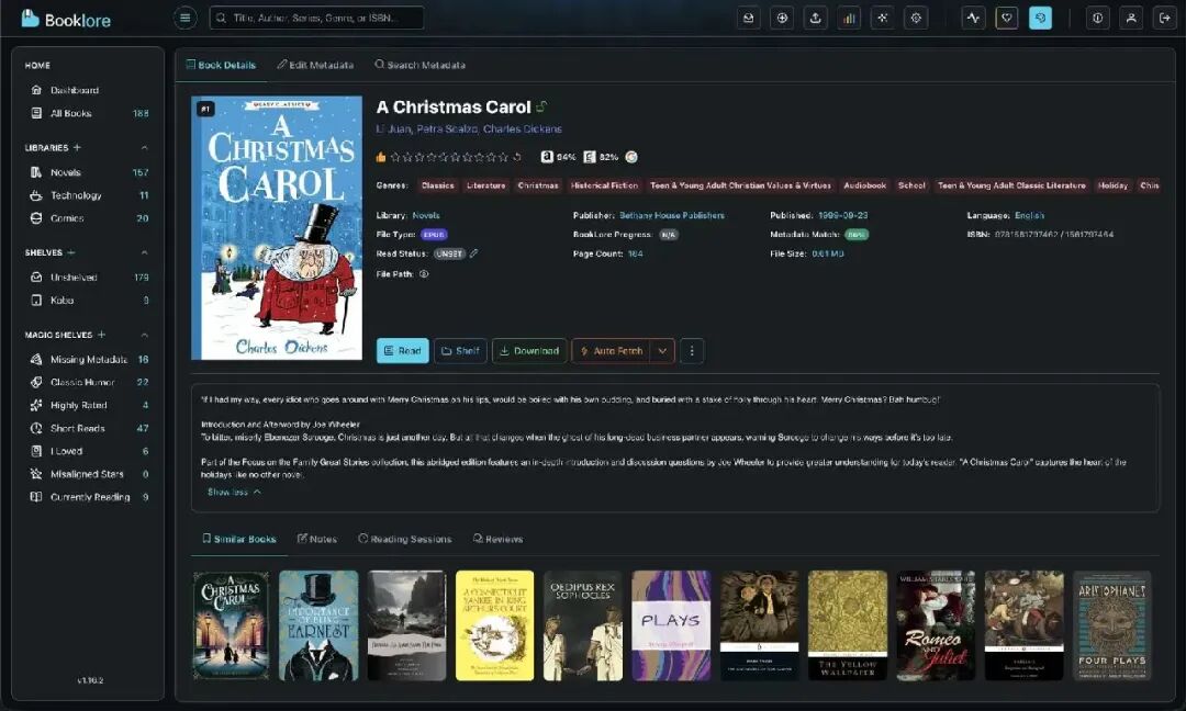 一款开源免费、自托管的电子书管理 Web 应用,支持 PDF 和 ePub 电子书格式!-4 一款开源免费、自托管的电子书管理 Web 应用,支持 PDF 和 ePub 电子书格式!