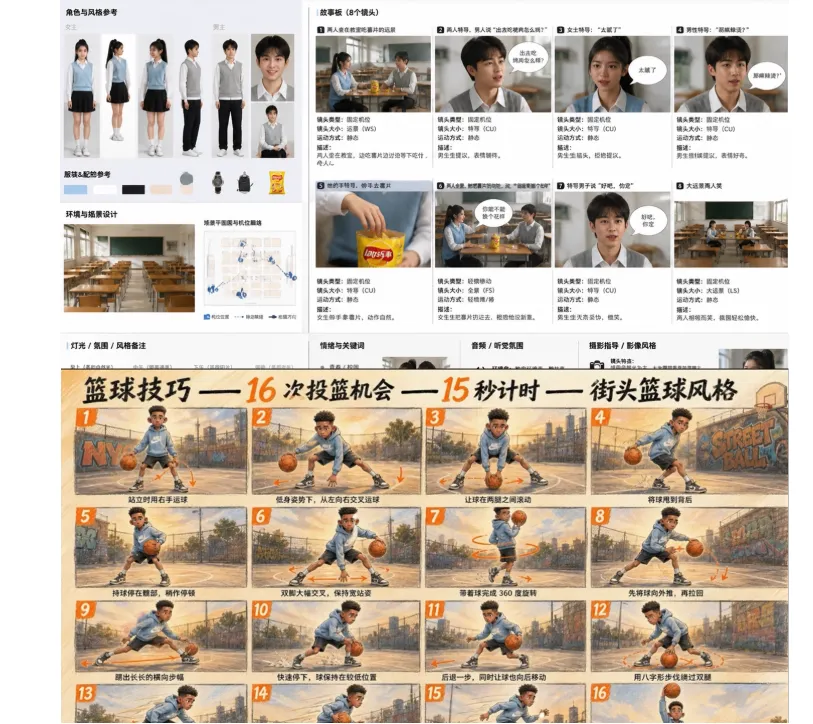 Image制作AI视频即梦seedance2.0故事版分镜提示词指令模版教程-2 Image制作AI视频即梦seedance2.0故事版分镜提示词指令模版教程
