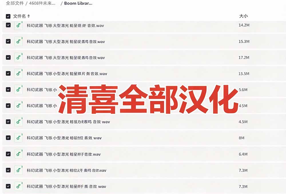 (20696期)顶级音效合集!4600+种未来科幻武器开枪射击战斗音效素材合集,全部中文汉化 Boom Library – Cyber W-3 (20696期)顶级音效合集!4600+种未来科幻武器开枪射击战斗音效素材合集,全部中文汉化 Boom Library – Cyber W