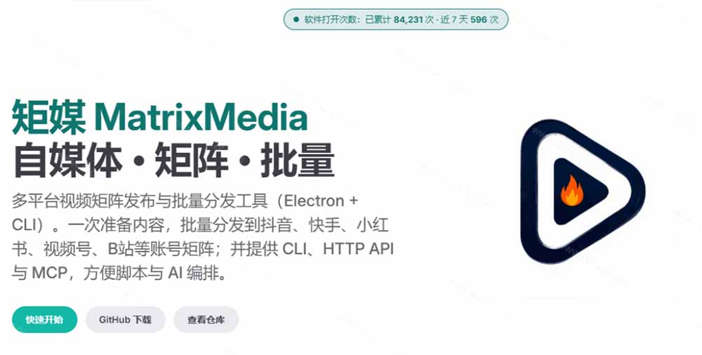 (21176期)一条视频要发七八个平台,这太麻烦了?自媒体矩阵账户批量发布工具来了!开源且免费 MatrixMedia插图1百创网-源码交易平台_网站源码_商城源码_小程序源码 (21176期)一条视频要发七八个平台,这太麻烦了?自媒体矩阵账户批量发布工具来了!开源且免费 MatrixMedia