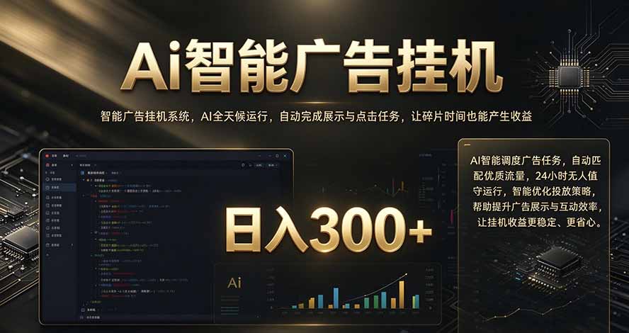（20888期）闲置设备别闲置，AI 广告自动化任务，看懂少走弯路缩略图百创网-源码交易平台_网站源码_商城源码_小程序源码
