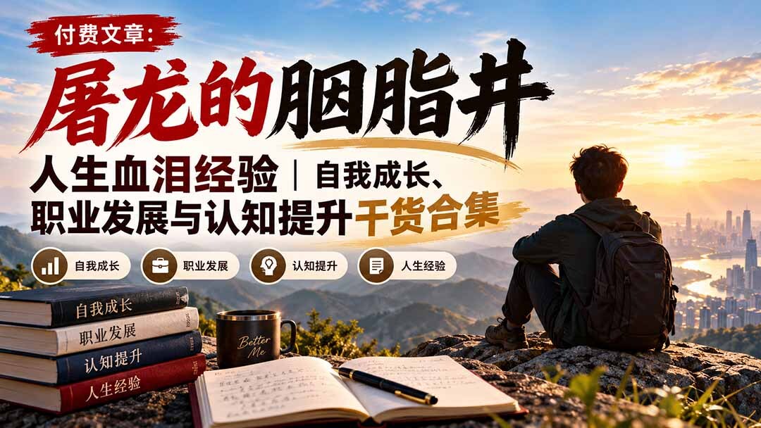 （20943期）付费文章：屠龙的胭脂井人生血泪经验｜自我成长、职业发展与认知提升干货合集缩略图百创网-源码交易平台_网站源码_商城源码_小程序源码